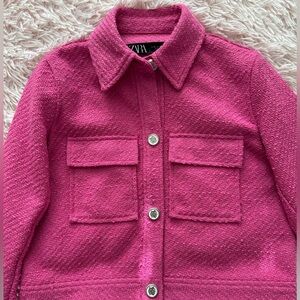 ZARA Tweed Jacket Pink